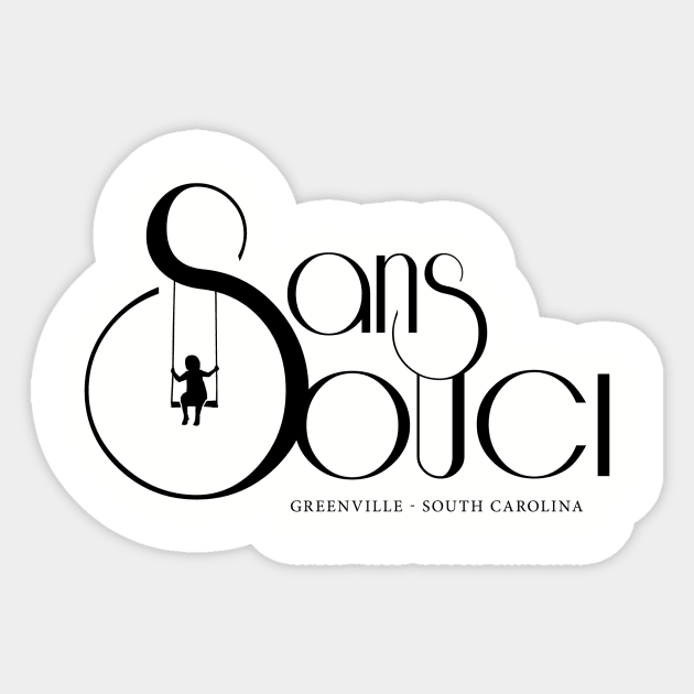 Sans Souci (black logo) Sticker by SANSSOUCI
